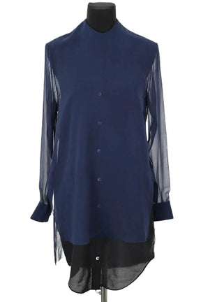 Robe Acne Studios Marine en Soie, taille S - Seconde Main