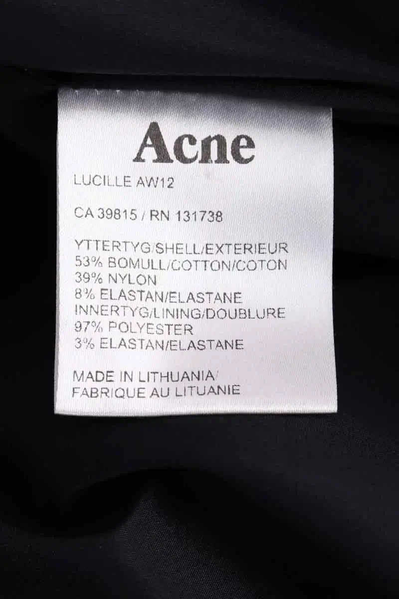 Robe Acne Studios Noir en Coton