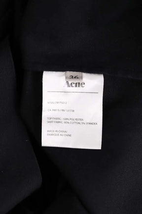 Robe Acne Studios Noir en Synthétique