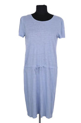 Robe Agnès B. Bleu en Lin, taille M - Seconde Main