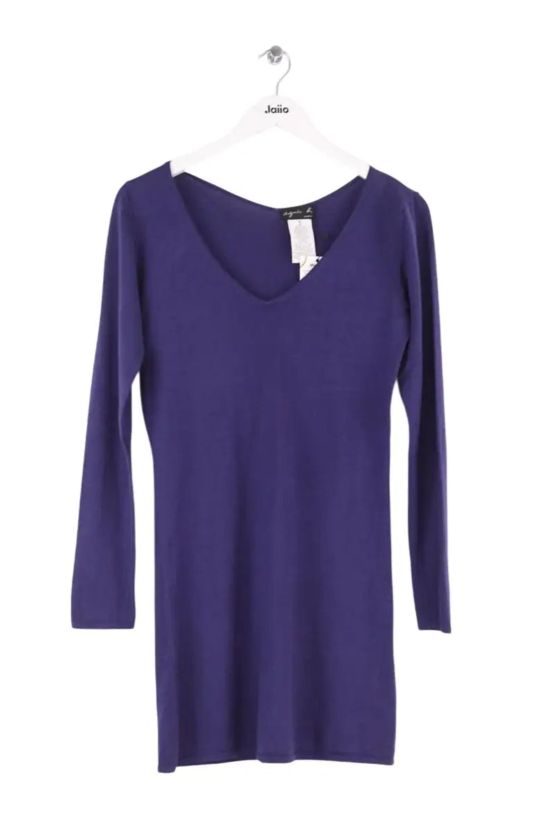 Robe Agnès B. Bleu en Soie, taille L - Seconde Main