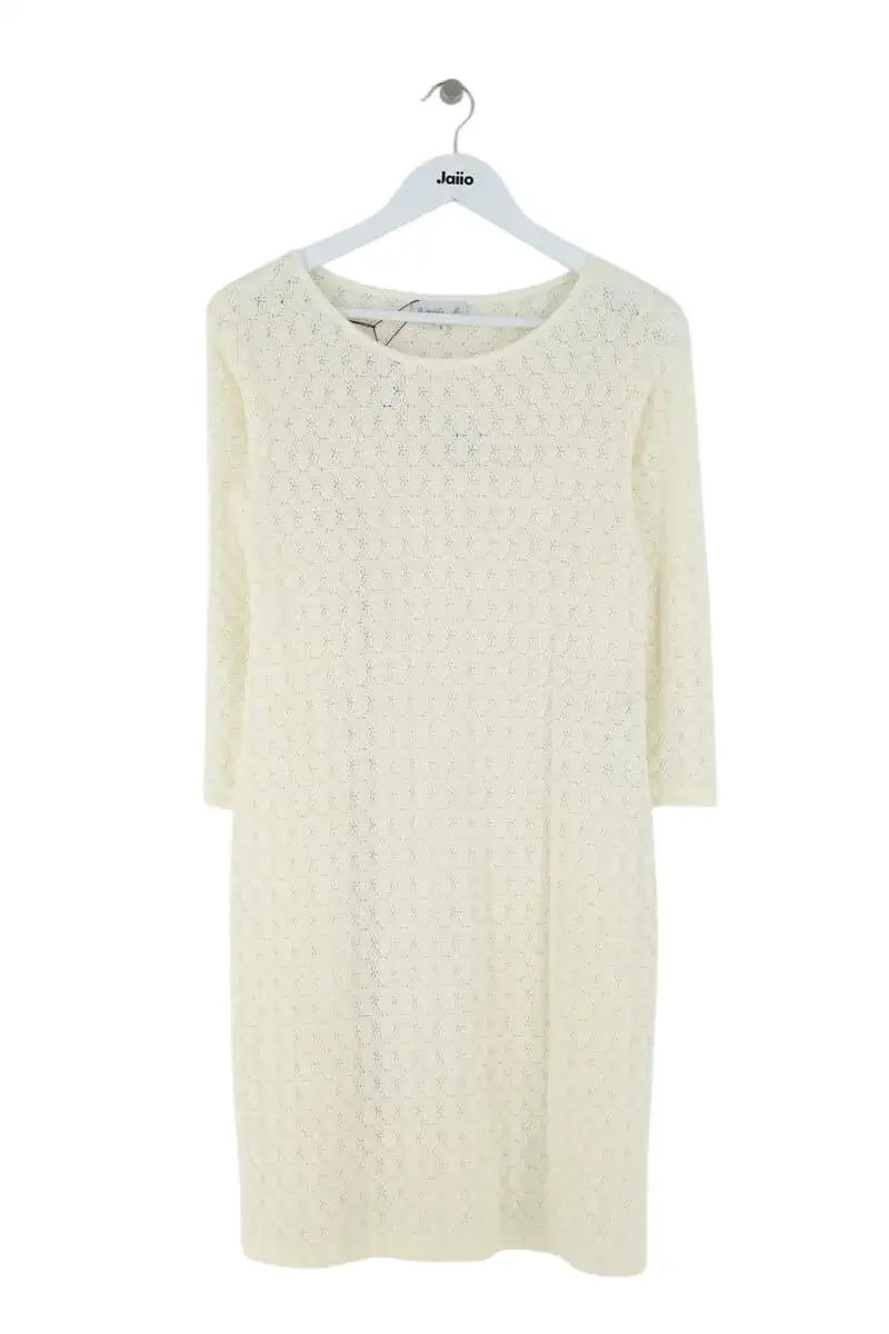 Robe Agnès B. Ecru en Synthétique, taille L - Seconde Main