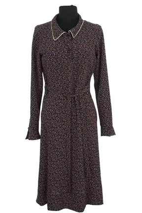 Robe Agnès B. Marron en Synthétique, taille M - Seconde Main