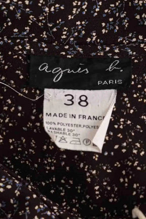 Robe Agnès B. Marron en Synthétique