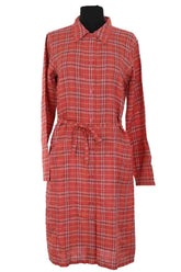 Robe Agnès B. Orange en Lin, taille S - Seconde Main