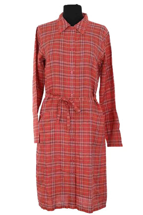 Robe Agnès B. Orange en Lin, taille S - Seconde Main
