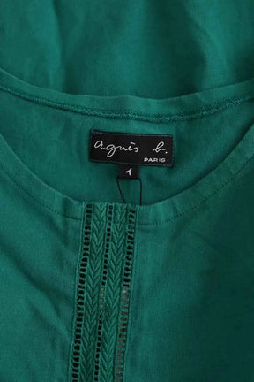 Robe Agnès B. Vert en Coton