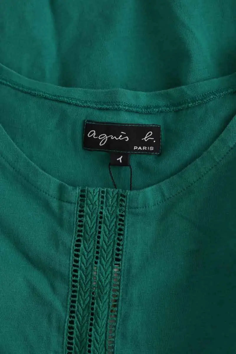 Robe Agnès B. Vert en Coton