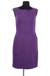 Robe Agnès B. Violet en Lin, taille S - Seconde Main