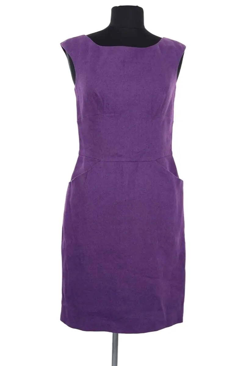 Robe Agnès B. Violet en Lin, taille S - Seconde Main