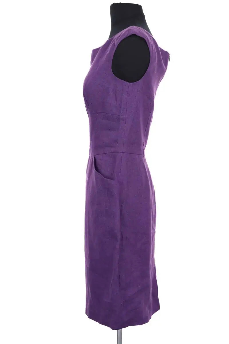 Robe Agnès B. Violet en Lin
