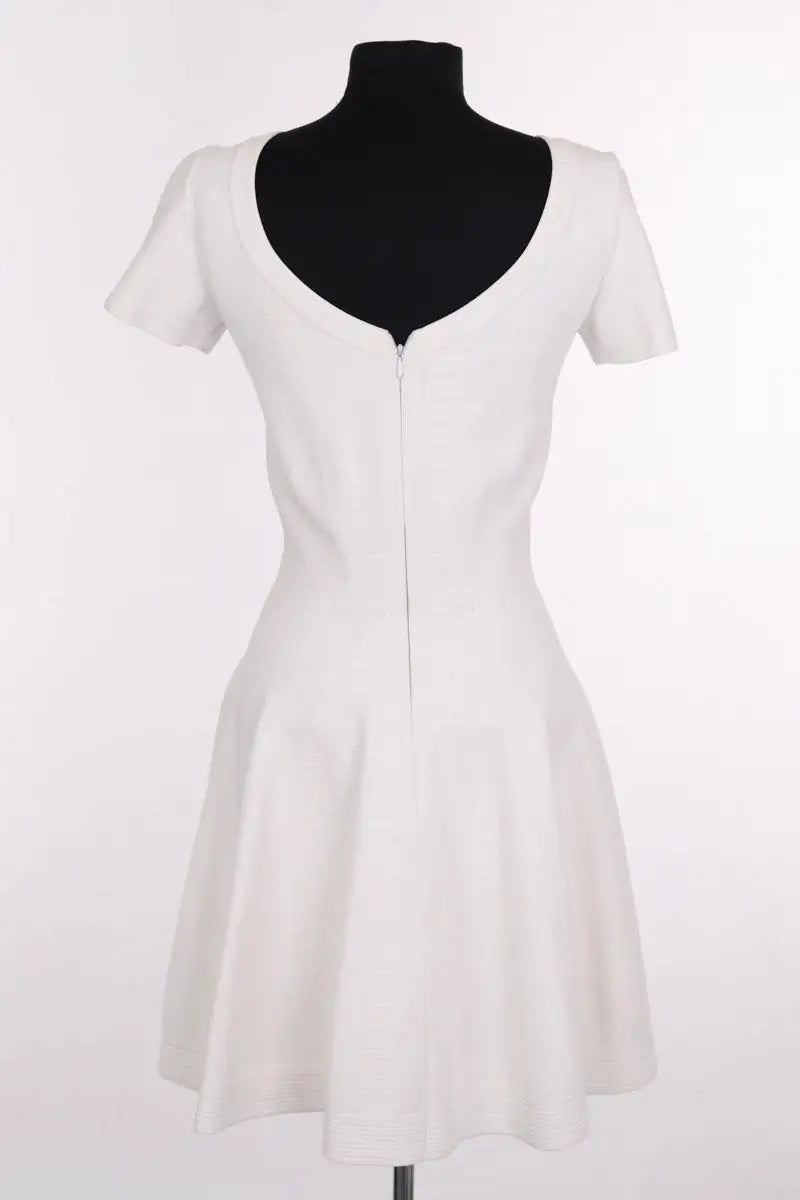 Robe Alaïa Blanc en Viscose