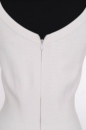 Robe Alaïa Blanc en Viscose