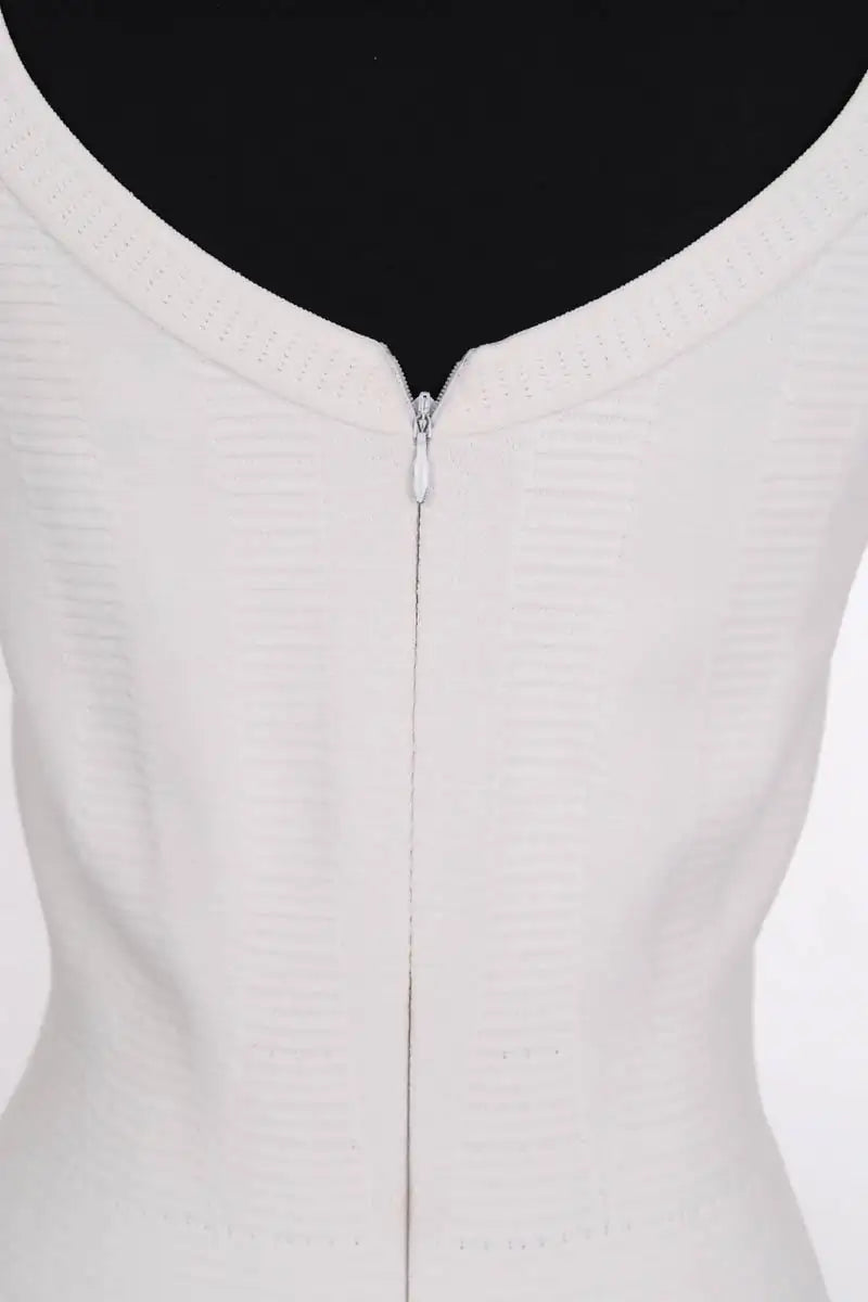Robe Alaïa Blanc en Viscose