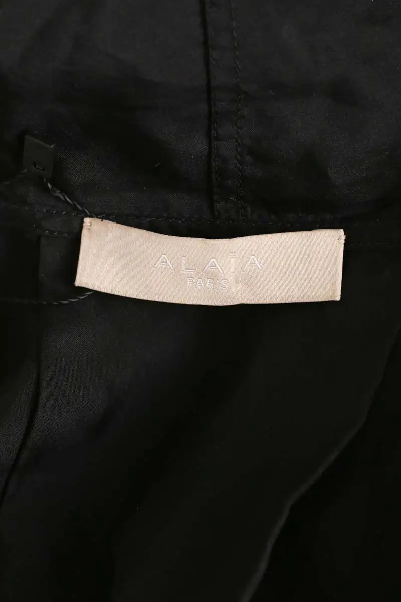 Robe Alaïa Noir en Soie