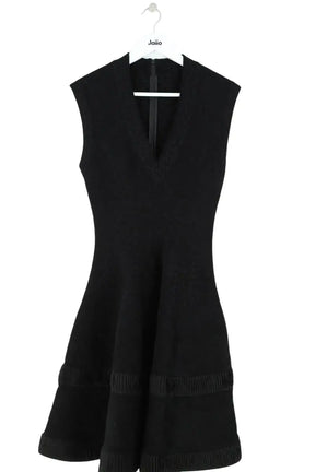 Robe Alaïa Noir en Synthétique, taille L - Seconde Main