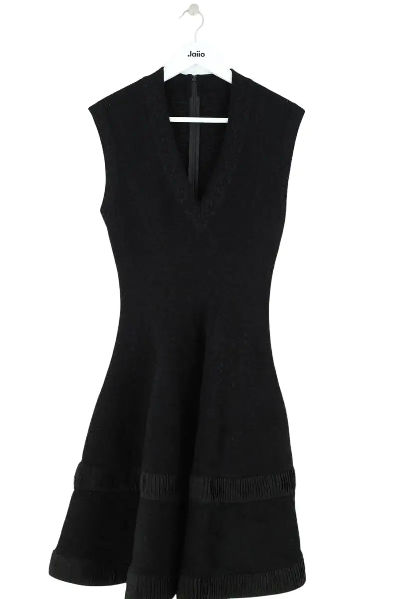 Robe Alaïa Noir en Synthétique, taille L - Seconde Main