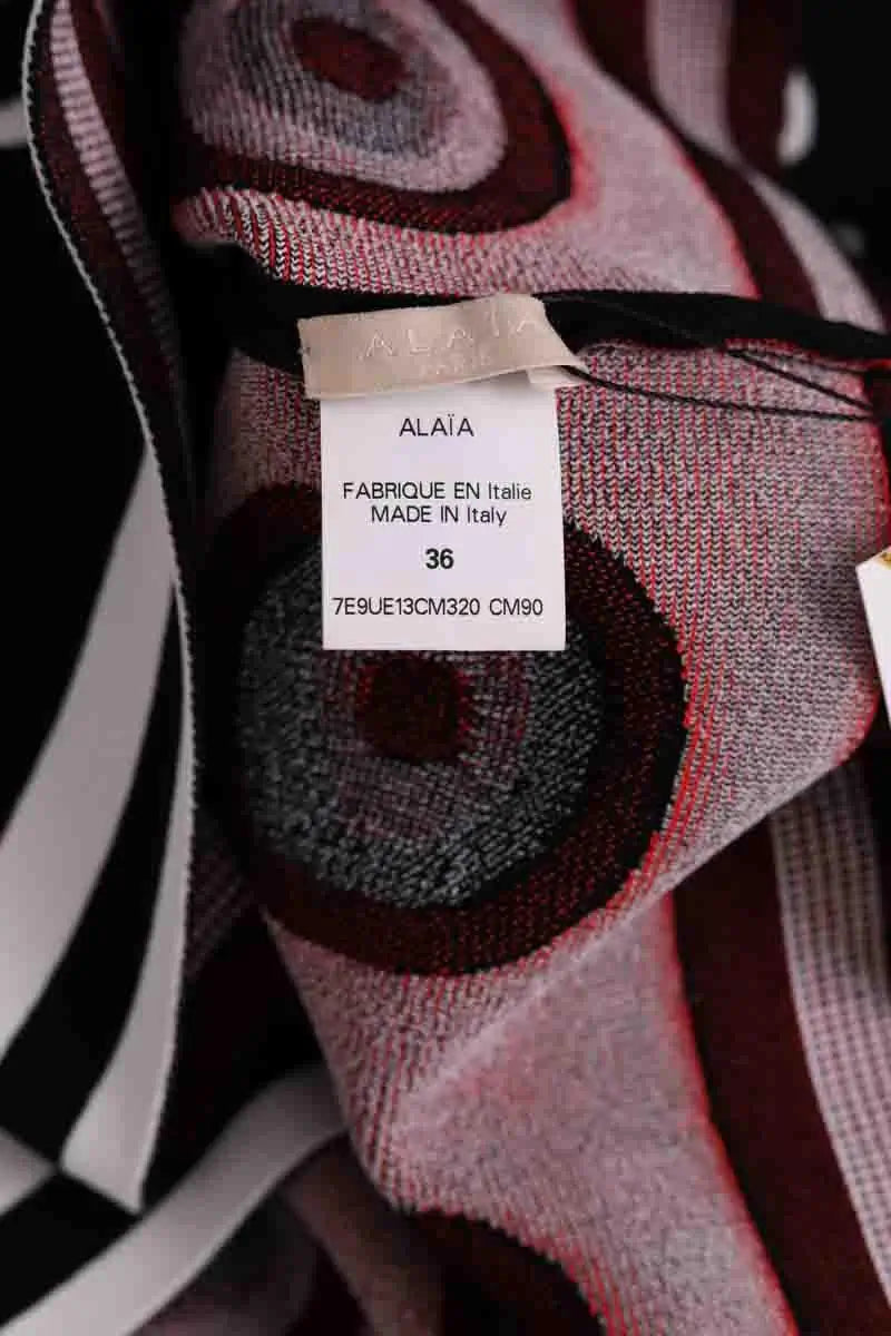 Robe Alaïa Noir en Viscose
