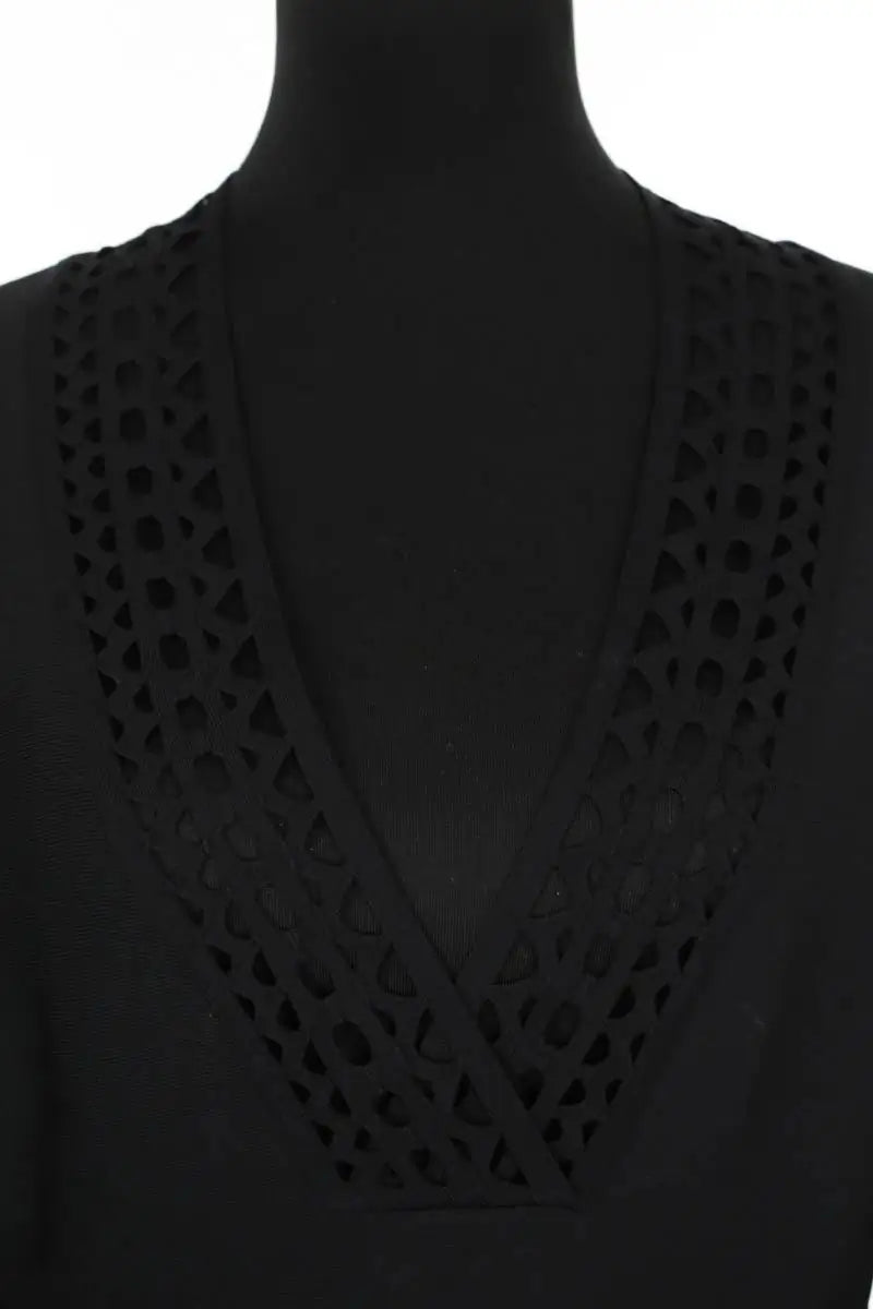 Robe Alaïa Noir en Viscose