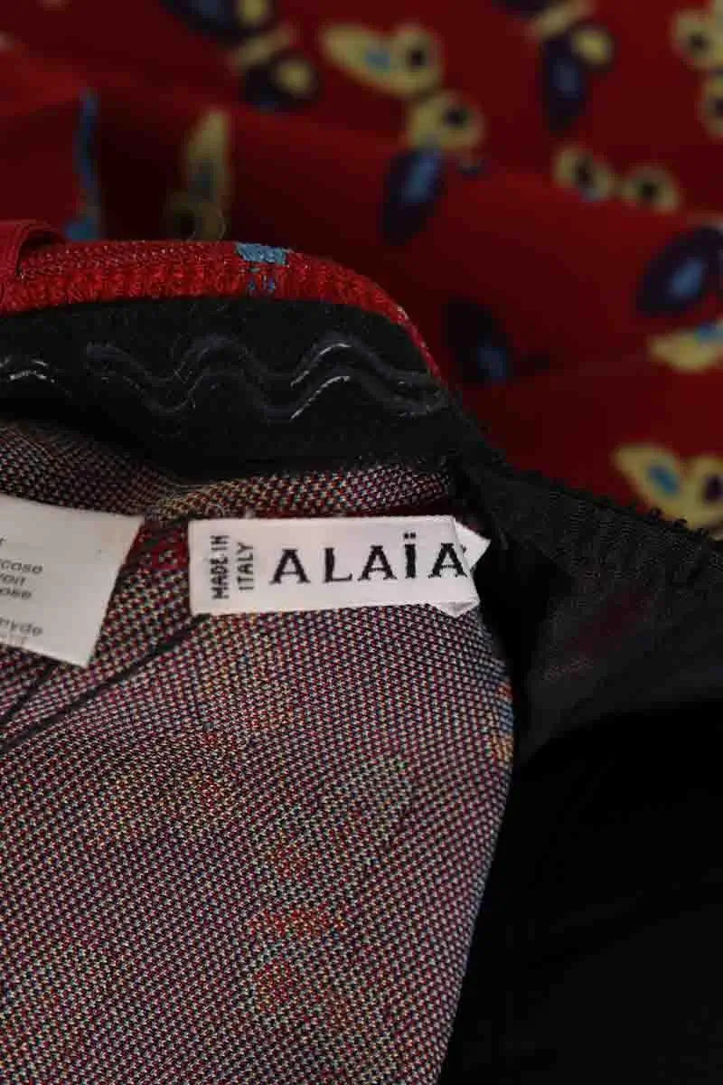 Robe Alaïa Rouge en Viscose