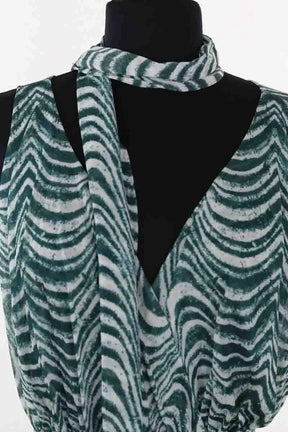 Robe Alaïa Vert en Soie
