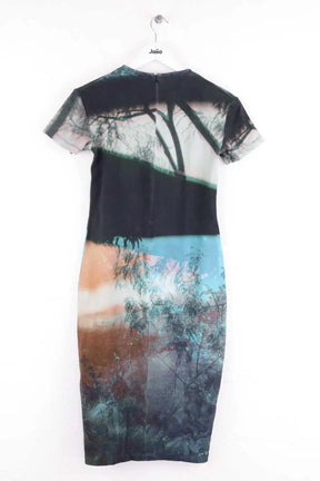 Robe Alexander McQueen Bleu en Coton
