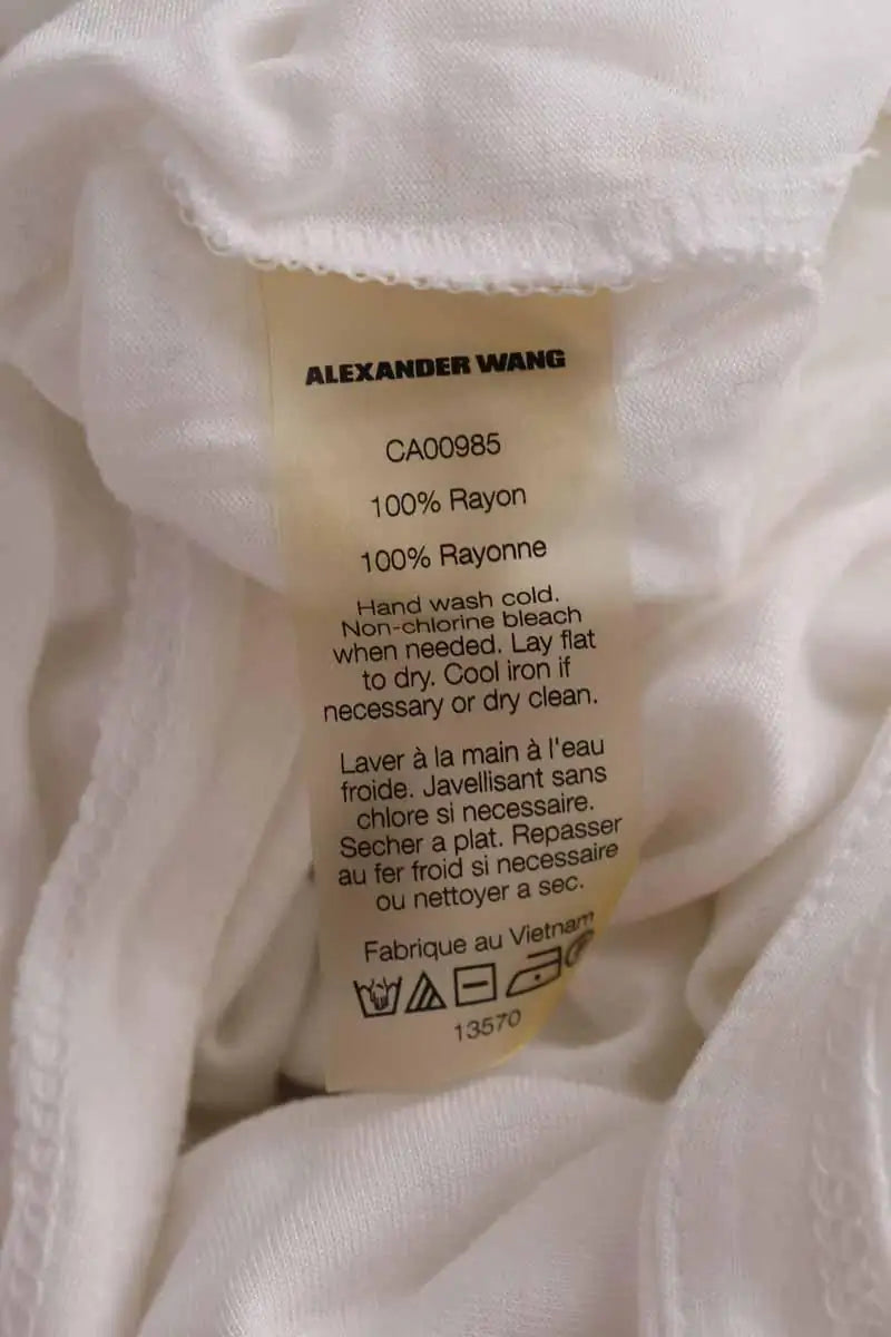 Robe Alexander Wang Blanc en Synthétique