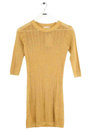Robe Alexandra Golovanoff Doré en Viscose, taille S - Seconde Main