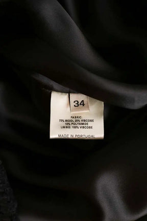 Robe Alexandre Vauthier Noir en Laine
