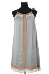Robe Alysi Gris en Soie, taille L - Seconde Main