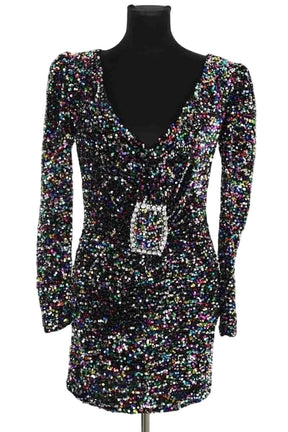 Robe Amen Velvet sequin dress Multicolore en Synthétique, taille XS - Seconde Main