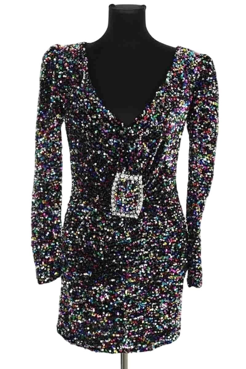 Robe Amen Velvet sequin dress Multicolore en Synthétique, taille XS - Seconde Main