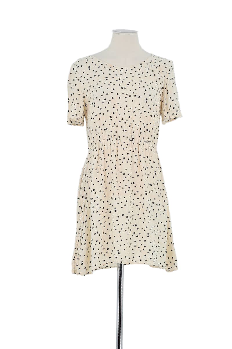 Robe American Vintage Beige en Viscose, taille S - Seconde Main