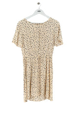 Robe American Vintage Beige en Viscose, taille S - Seconde Main