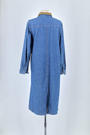 Robe American Vintage Bleu en Coton