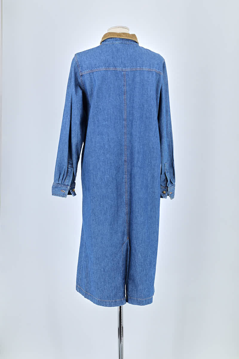 Robe American Vintage Bleu en Coton
