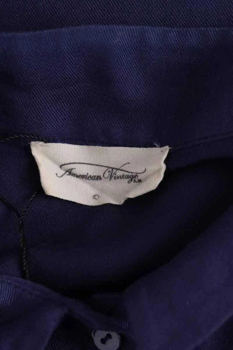 Robe American Vintage Bleu en Viscose