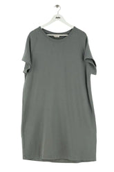 Robe American Vintage Gris en Coton, taille L - Seconde Main
