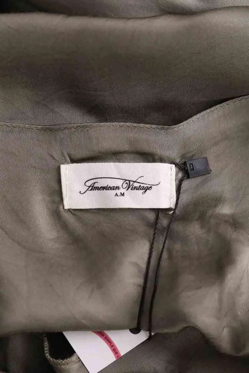Robe American Vintage Kaki en Viscose