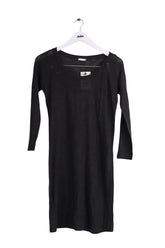 Robe American Vintage Noir en Lin, taille S - Seconde Main