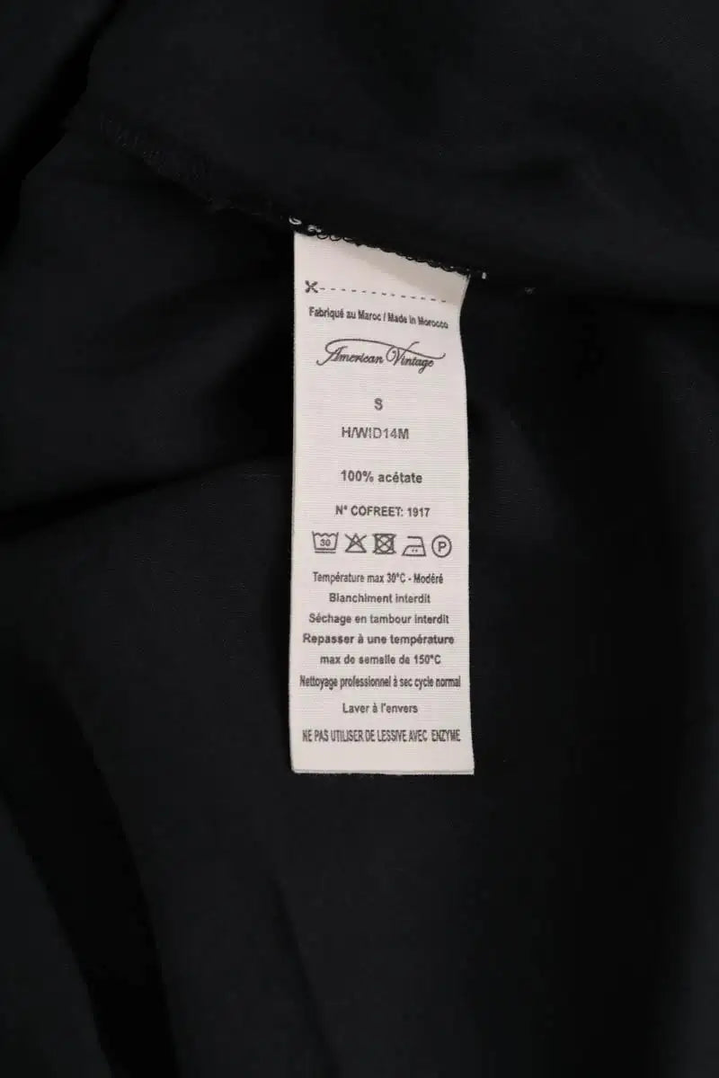 Robe American Vintage Noir en Synthétique