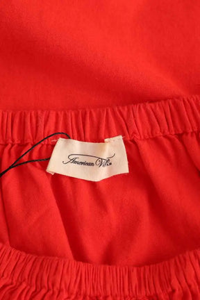 Robe American Vintage Rouge en Coton