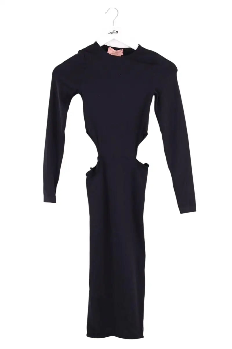 Robe Amina Muaddi Noir en Synthétique, taille XS - Seconde Main