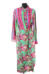 Robe AML Paris Multicolore en Soie, taille L - Seconde Main