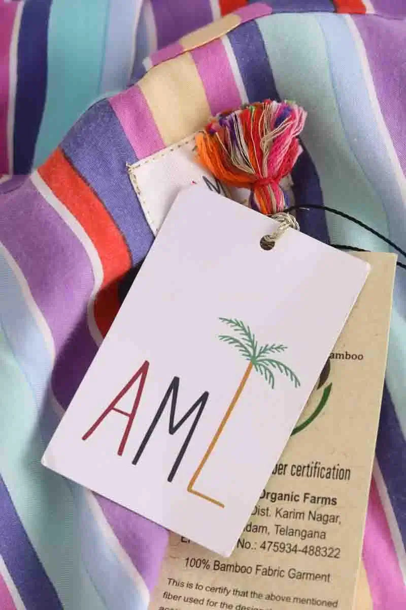 Robe AML Paris Multicolore en Synthétique