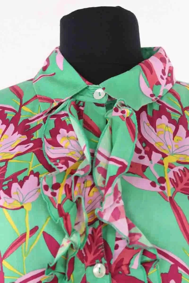 Robe AML Paris Vert en Soie