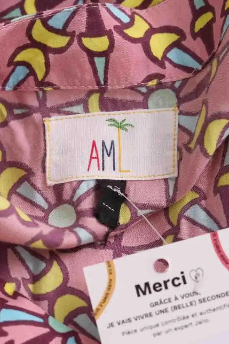 Robe AML Paris Violet en Soie