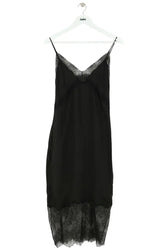 Robe Anine Bing Noir en Soie, taille XS - Seconde Main