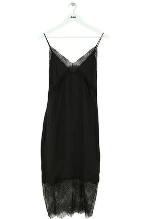 Robe Anine Bing Noir en Soie, taille XS - Seconde Main