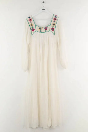 Robe Antik Batik Blanc en Coton